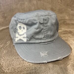 Children's Place Youth 10-14 Skull Crossbones Painter Style Adjustable Hat‎ Cap